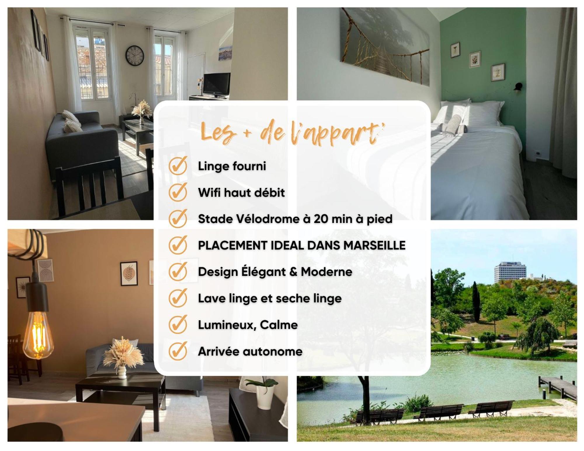 Marseille Centre - Wifi - Lave Et Seche Linge - Calme - Cuisine Apartment Luaran gambar